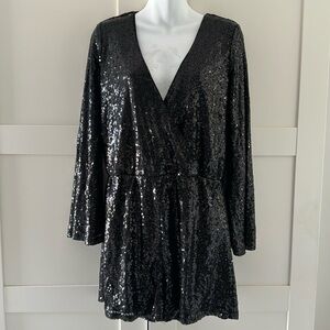 Sequins Shorts Jumpsuit